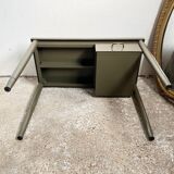 Bureau métal vintage kaki