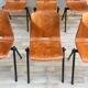 Ensemble de 6 chaises industrielles Galvanitas S30