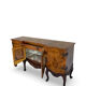 Buffet en noyer burr italien, années 1930.
