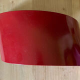Red metal wall lamp