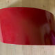 Red metal wall lamp
