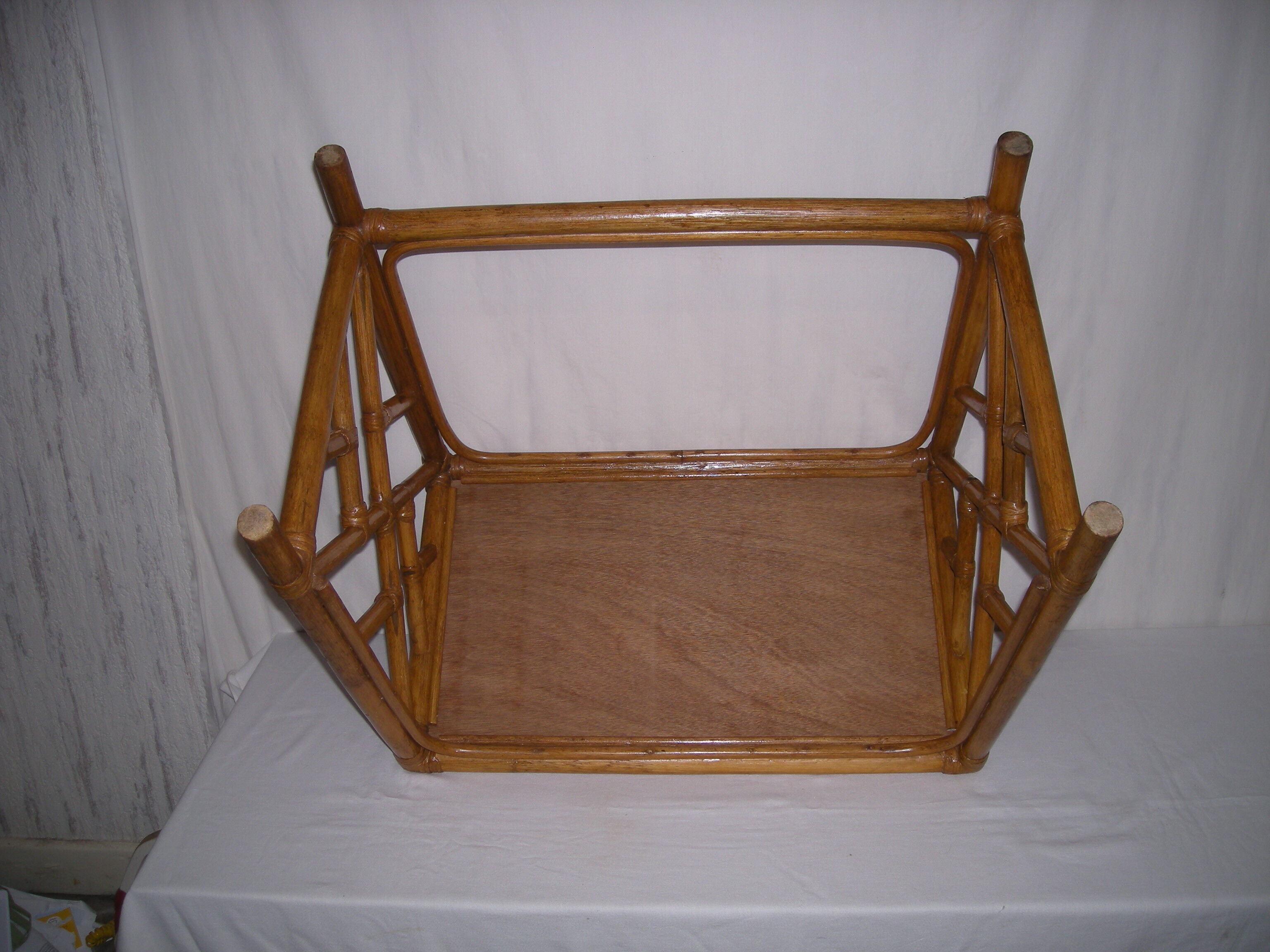 Rattan bamboo coffee table from the 50s