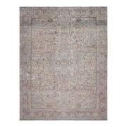 1970s Vintage Persian Handmade Wool Cotton Orange Area Rug 300x386