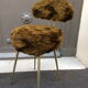 Pair of chairs Pelfran moumoute 1960