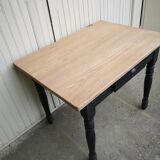 Vintage wooden farmhouse table