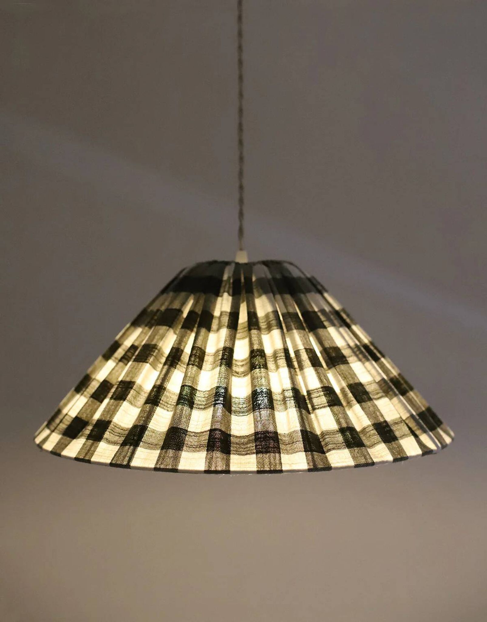 Malala "khaki" large tile conical pendant light