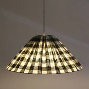 Malala "khaki" large tile conical pendant light