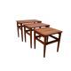 Ensemble de 3 tables d'appoint, danoise des années 1960.