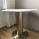 Table en marbre et laiton de Tom Dixon modèle "flash circle"