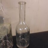 3 old blown glass bottles