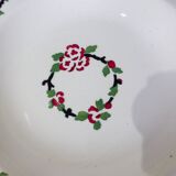 5 assiettes creuses de Longwy modèle Aupébines