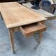 Ancienne table de ferme pieds fuseaux