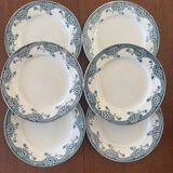 Lot de 6 Assiettes en Terre de Fer Saint-Amand Modèle Suzanne | Vaisse