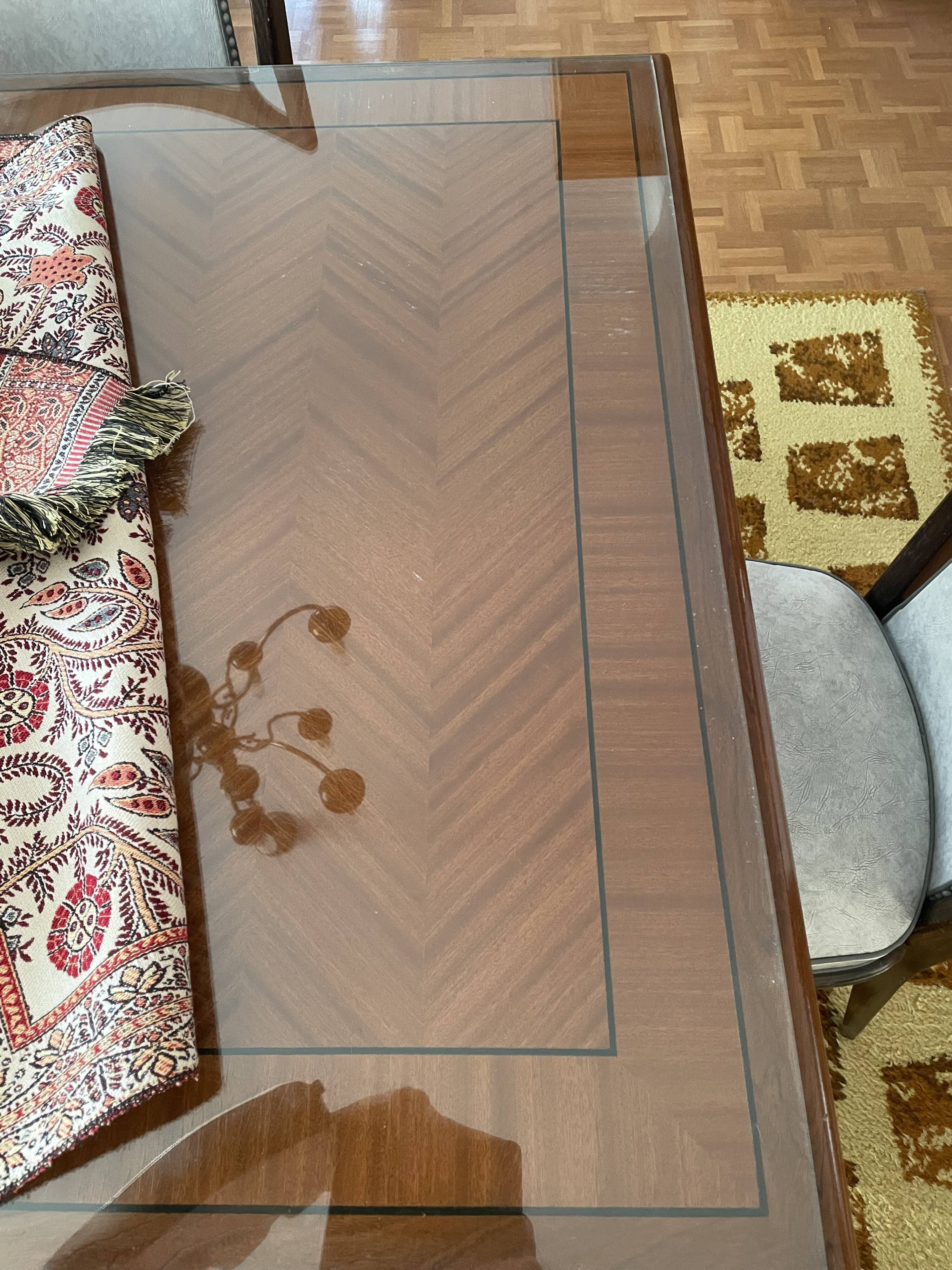 Rectangular table and 6 chairs