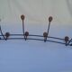 Metal and wood coat racks