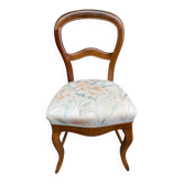 Chaise volante ancienne style Restauration / Louis-Philippe en bois massif