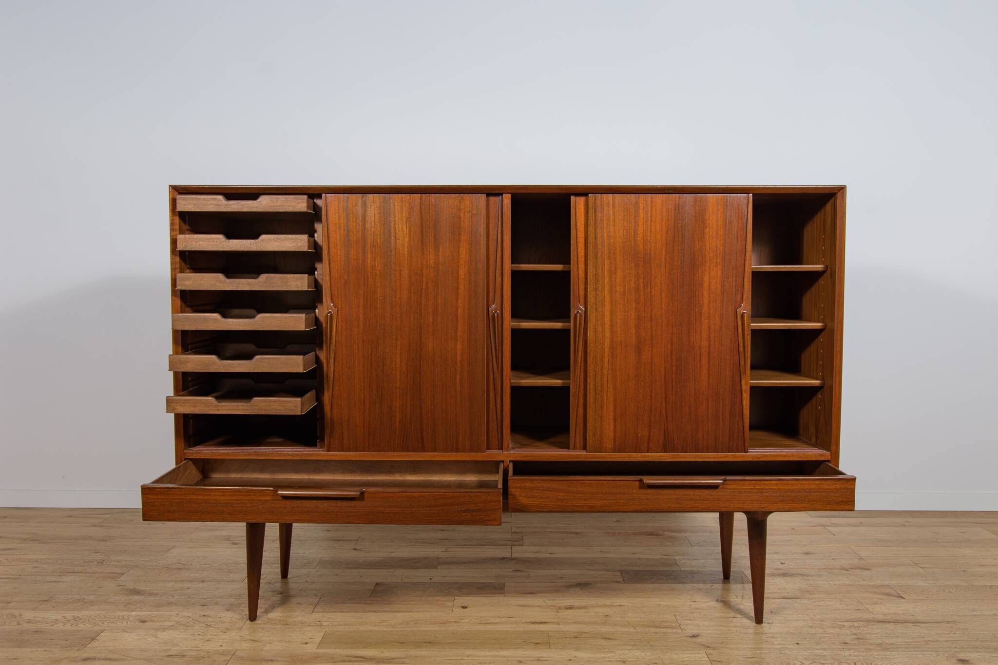 Mid-Century Teak Sideboard Model 13 by G. Omann for Omann Jun, Denmark, 1960s