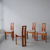 4 chaises 'Tellus' en teck conçues par Torstein Nilsen pour A. Huseby & Co, vers 1980