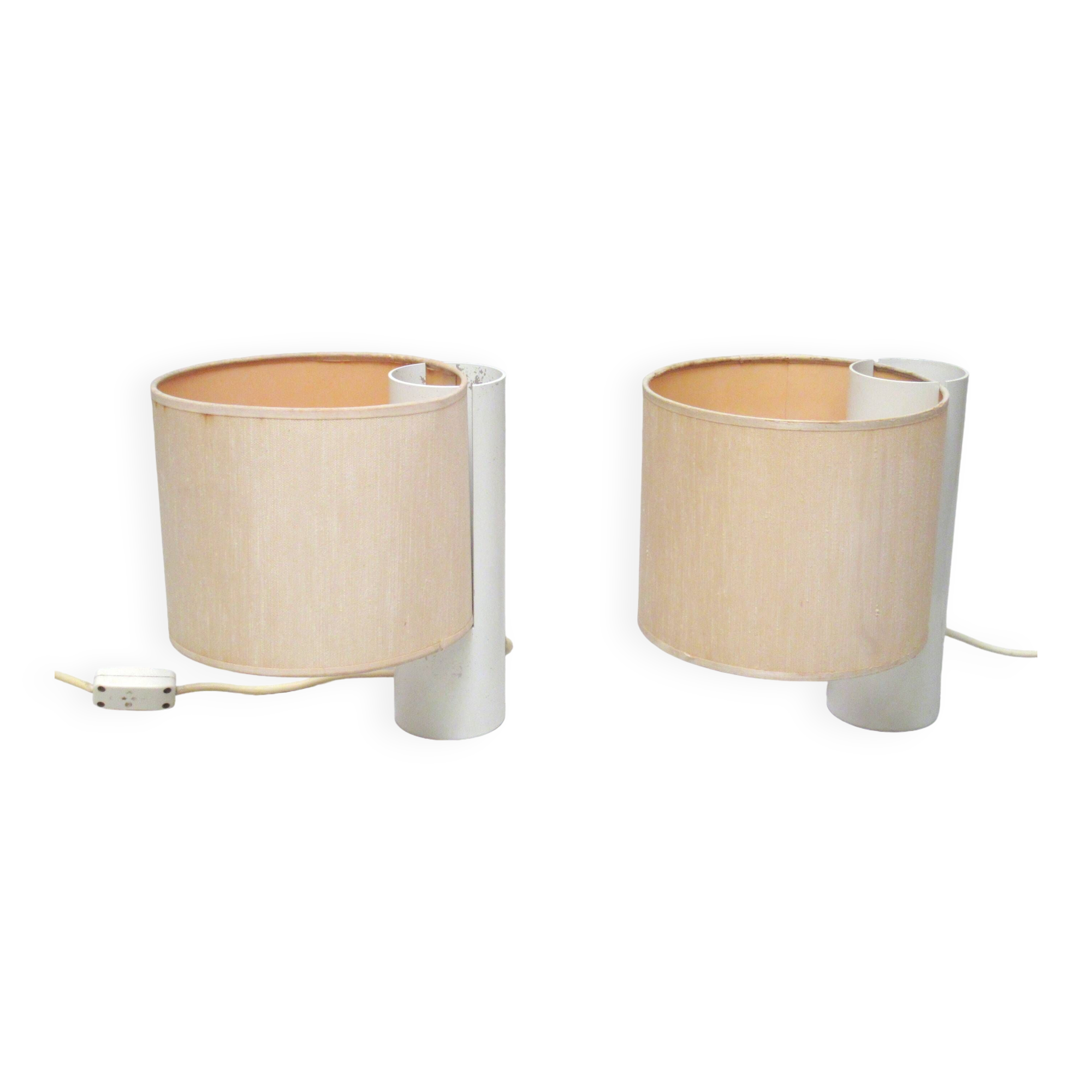 Pair of Fluette Giuliana Gramigna Quatrifolio lamps 1970