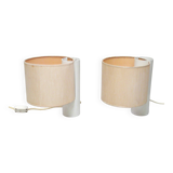 Pair of Fluette Giuliana Gramigna Quatrifolio lamps 1970