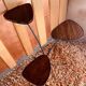 Retro plant table with levels, rosewood veneer, black trim