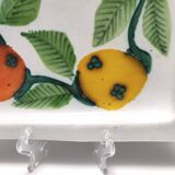 Set of Six Vintage Square Hand-Crafted Earthenware Plates by De Simone, Italy