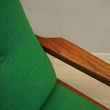 Teak green armchair, Danish design, 1970s, production: Denmark