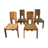 Set of 4 chairs - Scandinavian design - 70s