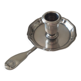 Christofle silver metal candle holder