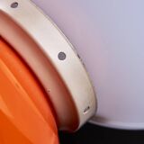 Space Age Orange Glass Lamp, 1970s