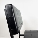 Modernist design chair metal and imitation leather 60s