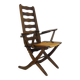 Beech armchair, deckchair by Triconfort, France 1960