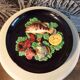 Vallauris trompe-l'oeil plate in slip