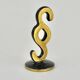 Brass sculpture of a paragraph by Walter Bosse for lawyer, Herta Baller, Austria, 1950s.