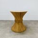 McGuire Bamboo Dining Table, Wheat Sheaf, 4 Person, Vintage