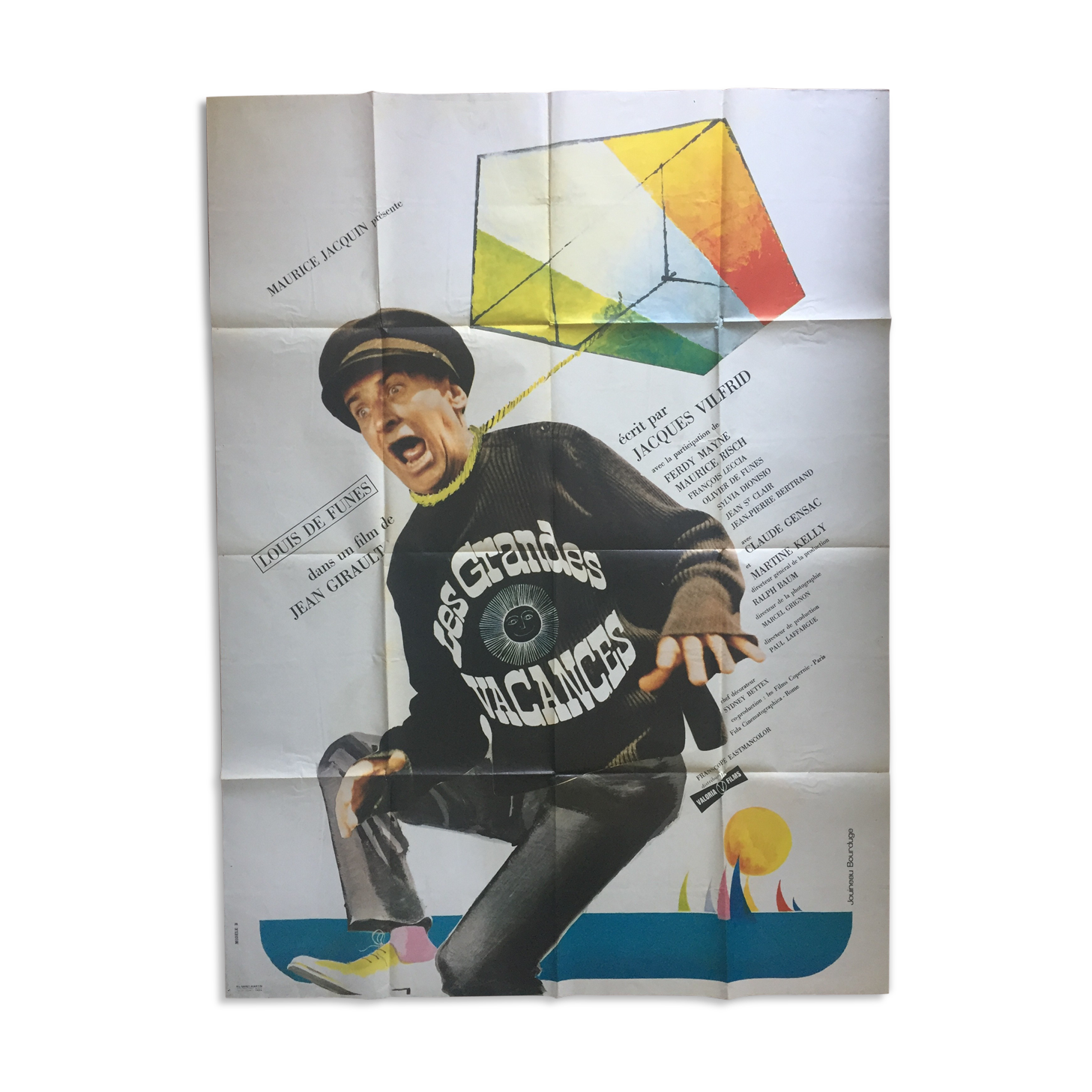 Poster "Les grandes vacances" Louis de Funes 120x160cm