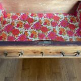 Antique wooden order with black marble top