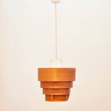 Mid-Century Scandinavian Pine Ceiling Light by Hans-Agne Jakobsson for Ellysett Markaryd, 1960s
