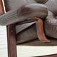 1970s, Norwegian armchair by Jon Hjortdal, furniture leather, bent wood.