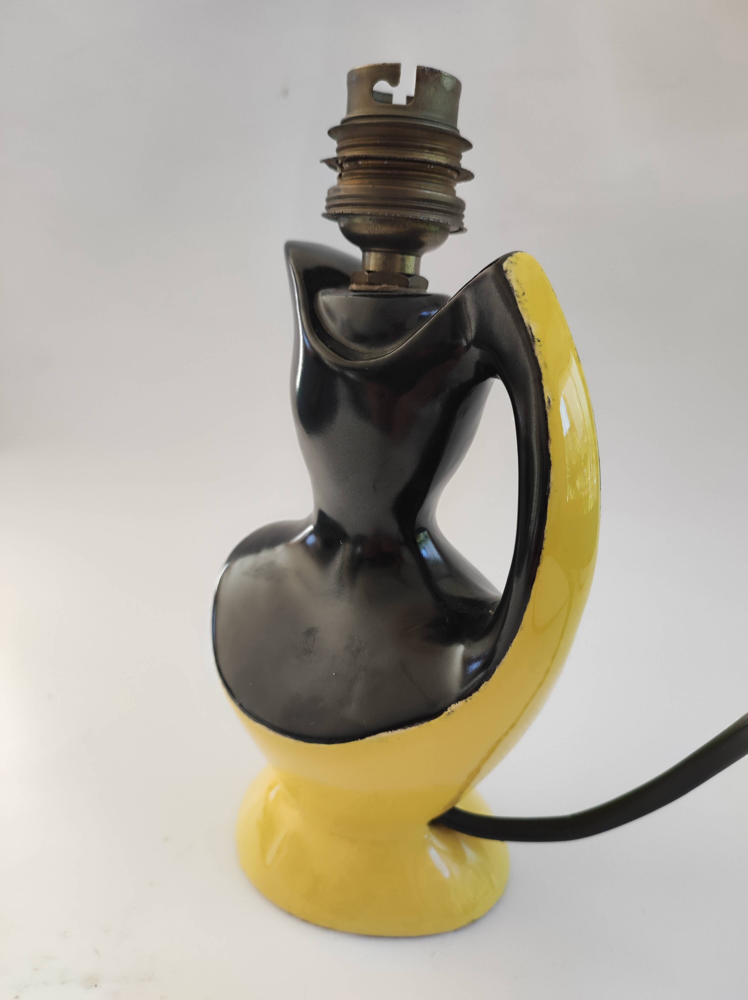 Ceramic lamp circa 1960 Vallauris