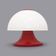 Red mushroom lamp, 1960s