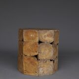 Wooden end grain Side Table or Stool