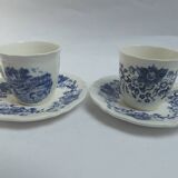 Sarreguemines Derby coffee cups