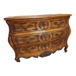 Commode louis XV en noyer