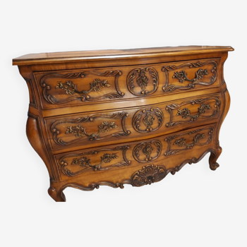 Louis XV walnut chest of drawers