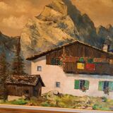 Tableau peint sur toile à l'huile paysage