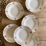 Set of 6 vintage soup plates model Marie-Laure de Gien