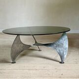 Vintage round helix coffee table