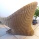 Wicker lotus armchair