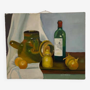 Still life red wine